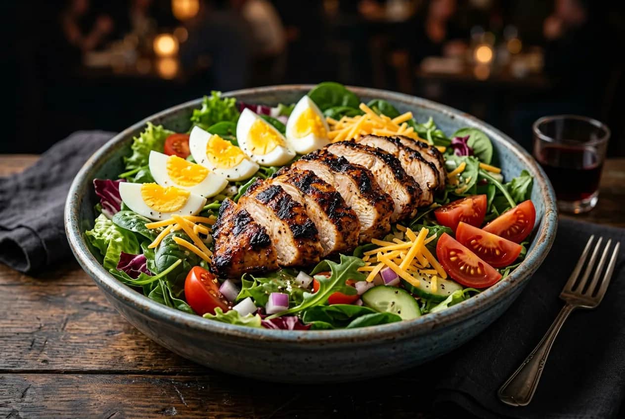 Illustration of Family Sized Grilled Chicken Salad